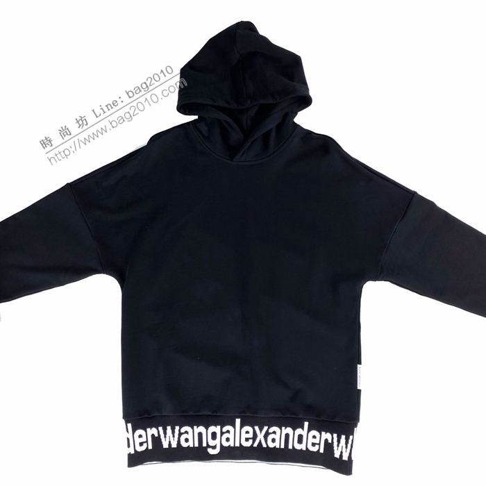 alexanderwang女裝 亞曆山大王20新款帶帽衛衣 後背字母印花純棉衛衣  ydi3059